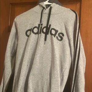 Adidas Men's Gray Hoodie